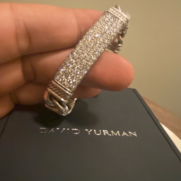 David Yurman Diamond ID Curb Bracelet - Picture 3 of 6